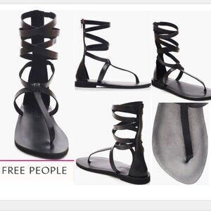 Anya Gladiator Sandal Black NWT